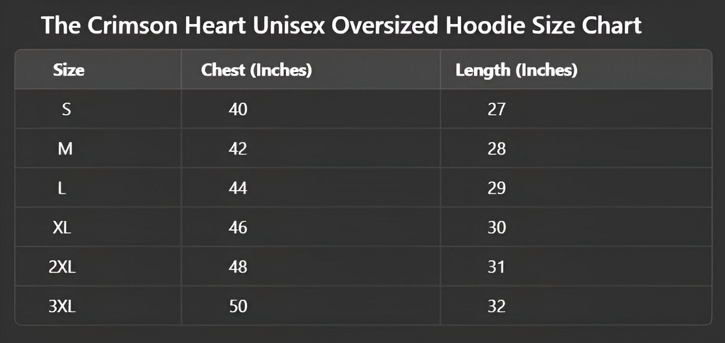 Crimson Fate- Oversized Hoodie