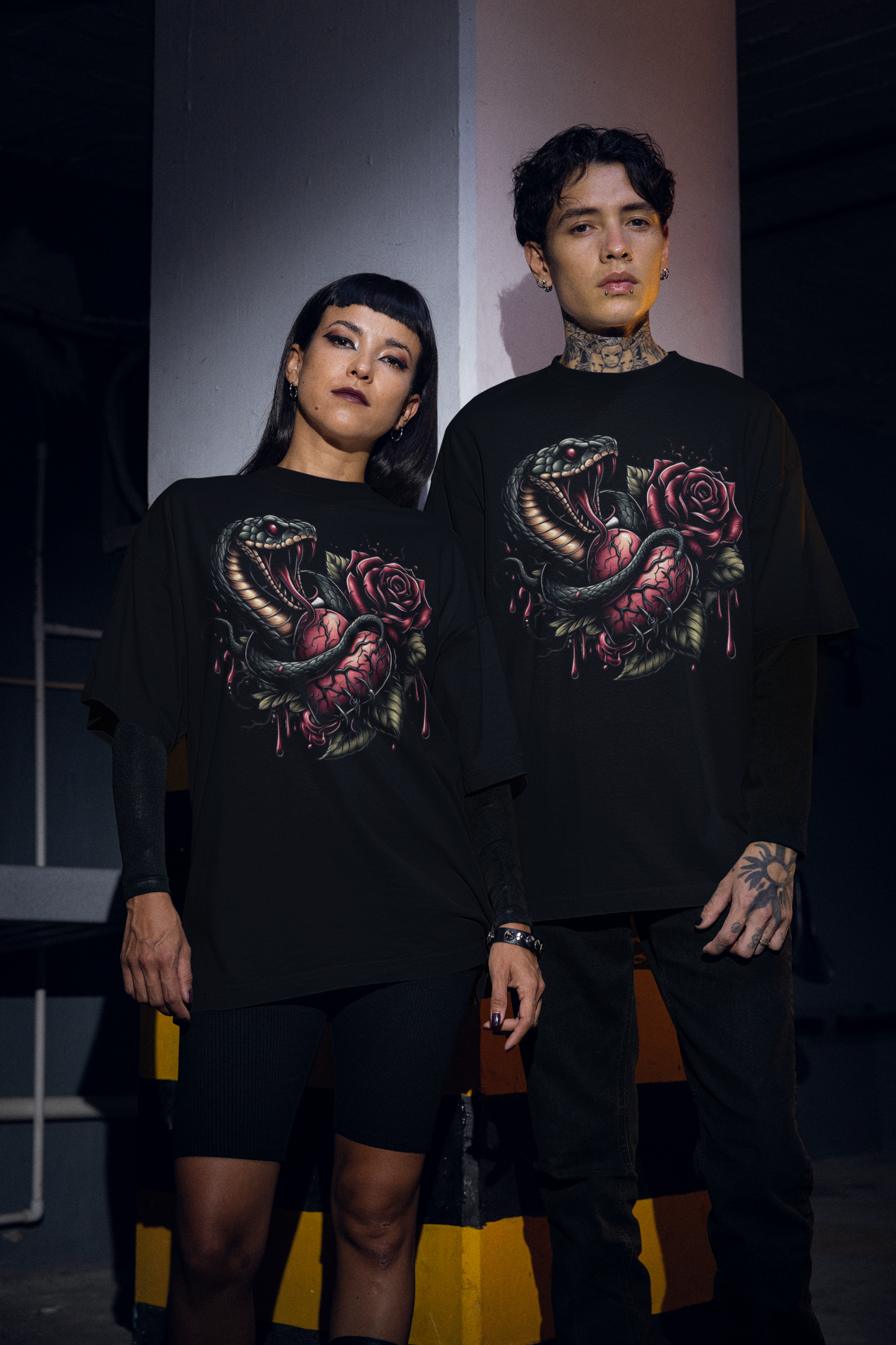 Serpent's Embrace- Oversized Tee
