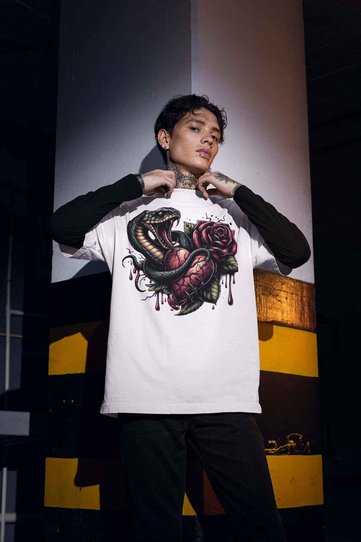 Serpent's Embrace- Oversized Tee