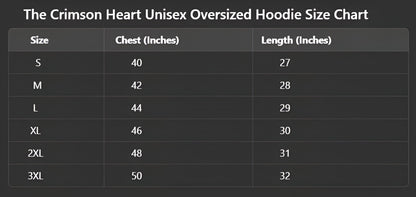Crimson Fate- Oversized Hoodie